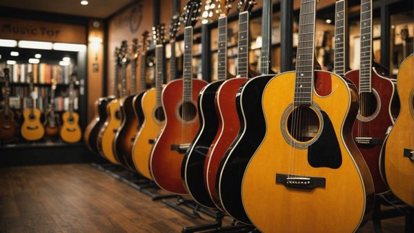 Magasin de musique : vous y trouverez une guitare de qualité